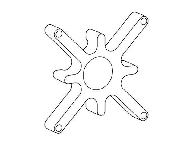 Ergotron 97-501 Spacer Kit for Recessed Display Interface