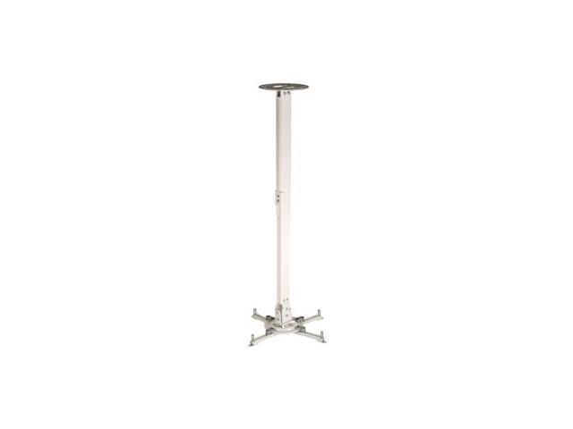 Peerless-AV PPC-W Universal Ceiling Projector Mount with Adjustable Extension for Projectors Weighing Up to 50lb-White