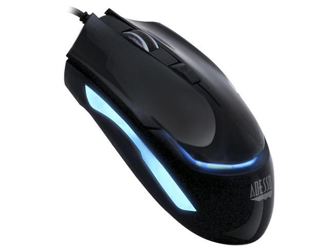Adesso iMousesG1 Blue illuminated Ergonomic desktop USB optical mouse with 4 DPI switching Adesso iMousesG1 Blue illuminated Ergonomic desktop USB optical mouse with 4 DPI switching