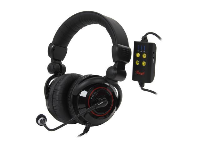 Rosewill RHTS 8206 USB Connector 5 1 Channel Vibration Gaming Headset ...