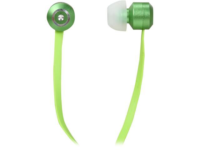 Tenqa Green Bullseyes Green Aluminum Earbuds with Mic and Remote