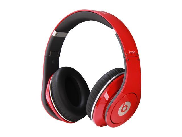 Beats By Dr. Dre Red Studio 3.5mm Connector On Ear Powered Isolation 