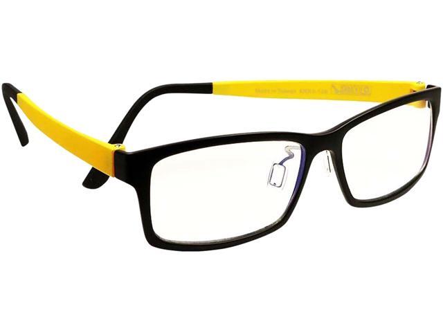 HornetTek Archgon Black and Yellow Anti Blue-Light Glasses Black and Yellow Frame