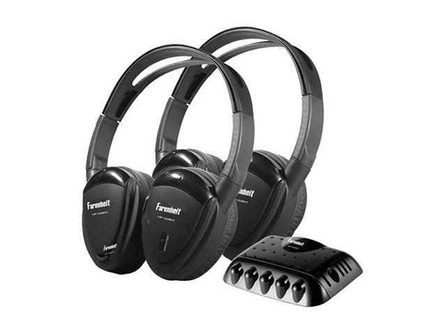 POWER ACOUSTIK HP-22IRT 3.5mm Connector Circumaural 2 Swivel Ear Pad Single Channel IR Wireless Headphones with Transmitter