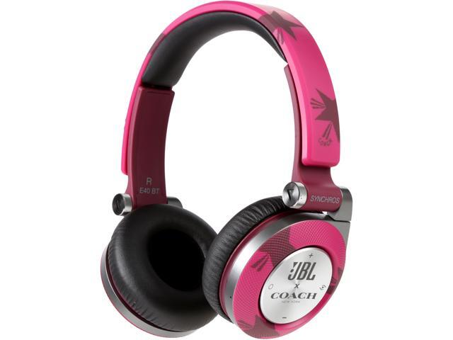 JBL Coach E40BTSSCOACH Limited Edition On-Ear Bluetooth Headphones - Pink - Newegg.com