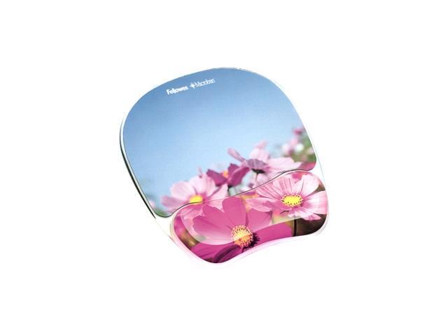 Fellowes Photo Gel Mouse Pad Wrist Rest with Microban Protection