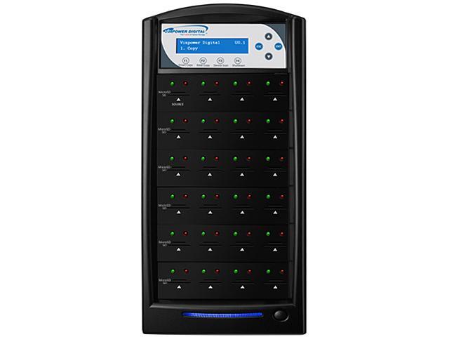 VINPOWER 1 to 23 128M Buffer Memory SDShark SD & MicroSD Duplicator Model SDShark-23T-BK