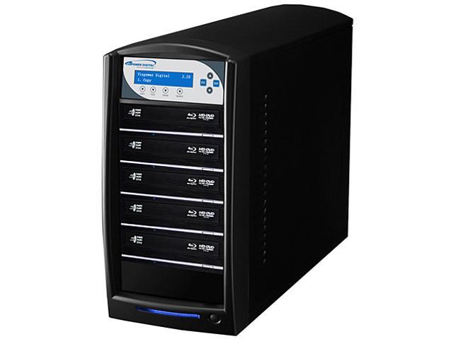 VINPOWER Black 1 to 5 128M Buffer Memory SharkBlu Blu-ray DVD CD Disc Duplicator + 500GB HDD + USB 3.0 CopyConnect Model ...