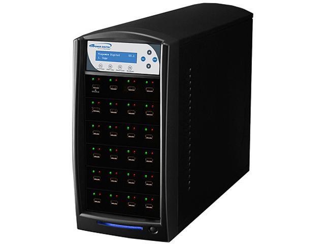 VINPOWER Black 1 to 23 USBShark USB Flash Copy Tower Duplicator Model USBSHARK-23T-BK 
