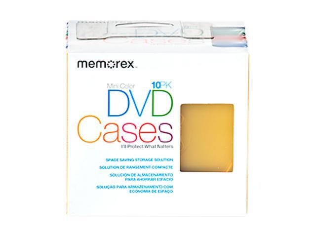 Memorex 01996 10-pack Color Mini DVD Cases