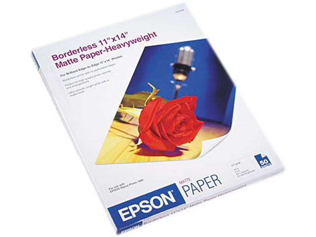 Epson s041468 Very High Resolution Print Paper 11" x 14" -  50 Sheet - White
