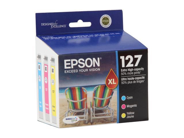 Epson 127 T127520 Extra High Capacity Ink Cartridge Multi Pack Cyan Magenta Yellow 1239