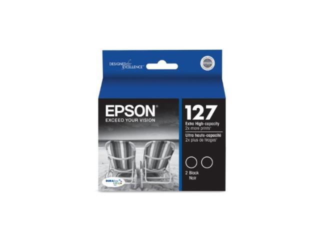 Epson 127 Black Ink Cartridge T127120 D2 Extra High Yield 2pack 8459