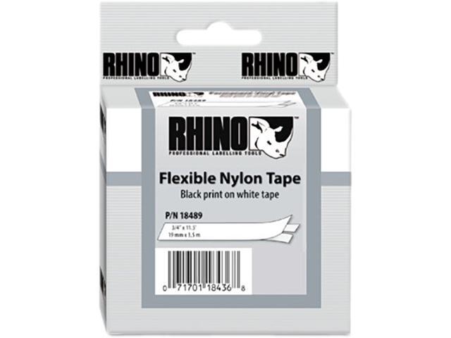DYMO 18489 White Flexible Nylon Tape 3/4"