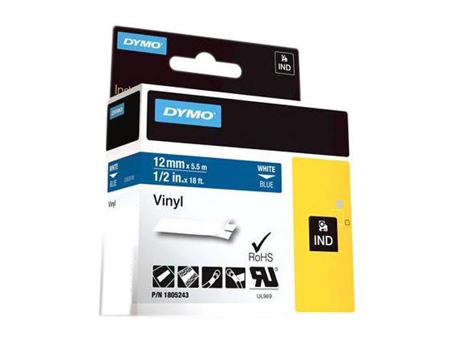 Dymo 1805243 IND Vinyl Labels 1/2"