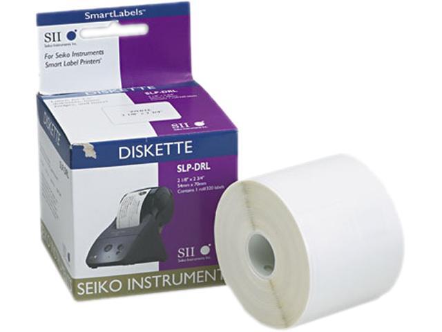 Seiko Self-Adhesive Disk/Badge Labels, 2-1/8 x 2-3/4, White, 320/Box
