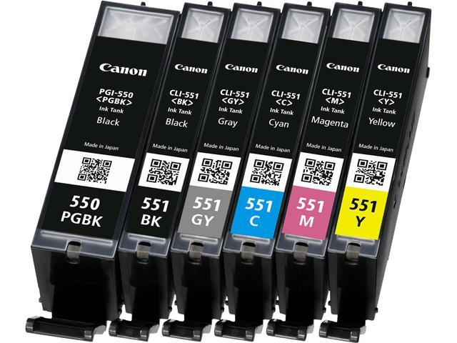 Canon Pgi Cli Pgbk C M Y Bk Gy B Ink Cartridge Grey