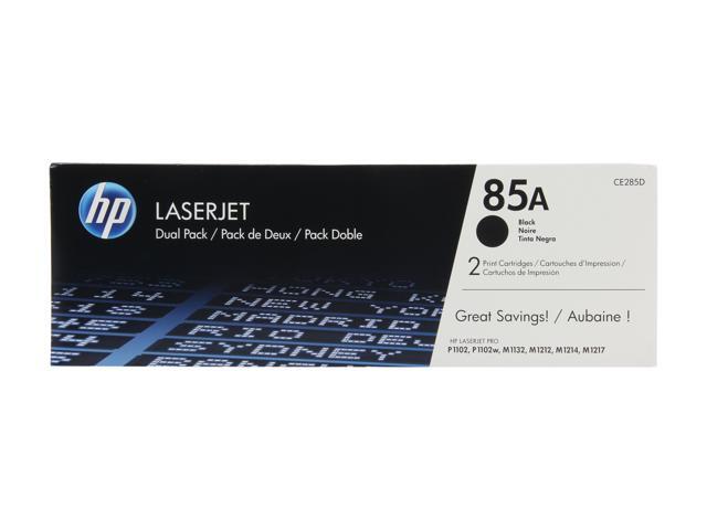 HP 85A Black Dual Pack LaserJet Toner Cartridges (CE285D) - Newegg.com
