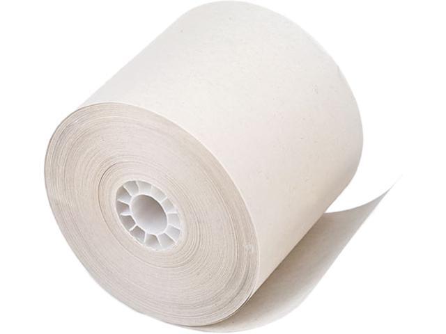 PM Company 02677 Paper Rolls, One-Ply Recycled Receipt Roll, 2-1/4" x 150 ft, White, 100/Carton