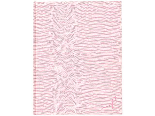 Blueline A10PNK2 Large Executive Notebook w/Cover, College/Margin, Pink, 75 Sheets