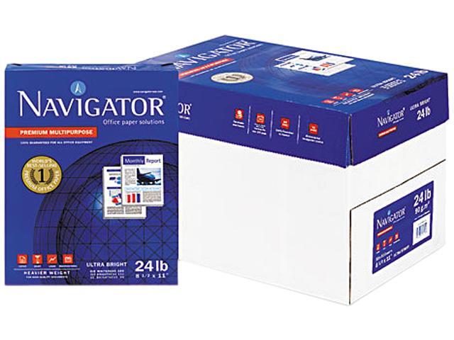 Navigator NMP1124 Premium Multipurpose Paper, 99 Brightness, 24lb, 8-1/2 x 11, White, 5000/Carton
