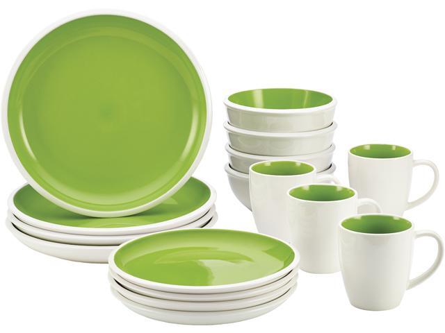 Rachael Ray 16-pc. Rise Dinnerware Set, Green
