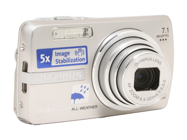 OLYMPUS stylus 750 Silver 7.1 MP 5X Optical Zoom Digital Camera