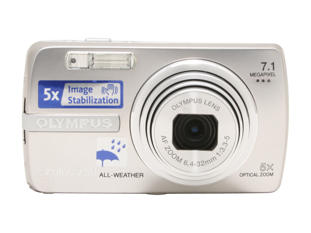 OLYMPUS stylus 750 Silver 7.1 MP 5X Optical Zoom Digital Camera