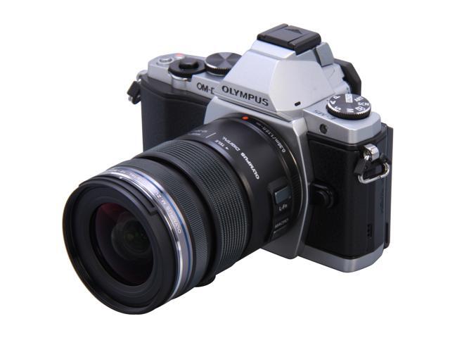 OLYMPUS E-M5 V204045SU000 Silver Micro Four Thirds interchangeable lens system camera with M.Zuiko Digital ED 12-50mm EZ