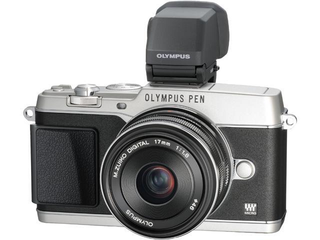 OLYMPUS PEN E-P5 V204053SU000 Silver 16.1 MP 3.0" 1037K Touch LCD Micro Four Thirds interchangeable lens system camera with ...