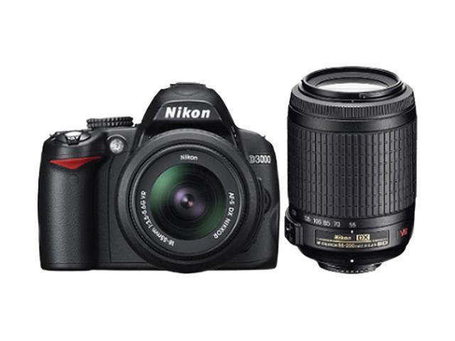 Nikon D3000 Black 10.2 MP 3.0" 230K LCD