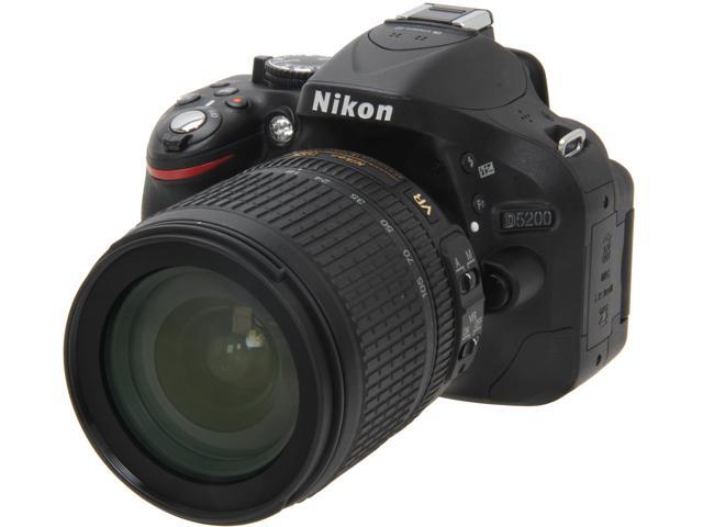 Nikon D5200 13216 Black Digital SLR Camera with 18-105mm VR Lens Kit