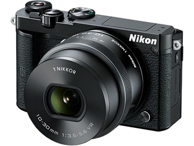 Nikon 1 J5 27707 Black 20.8 MP 3.0" 1037K Touch LCD Mirrorless Digital Camera with 10-30mm Lens