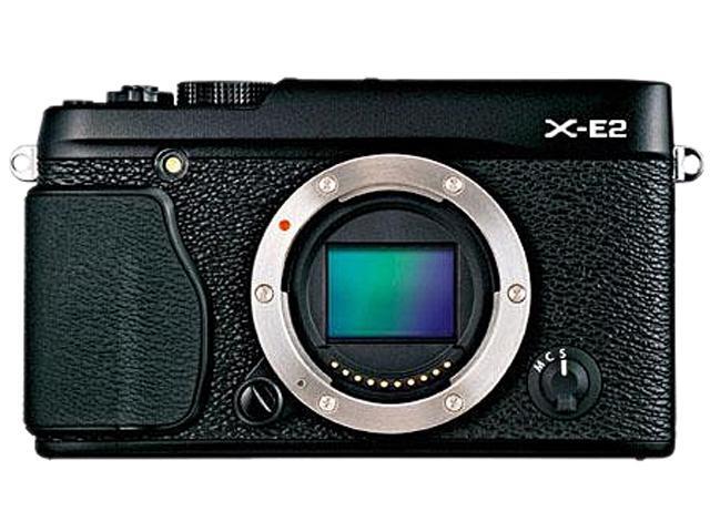FUJIFILM X-E2 16404870 Black 16 MP 3.0" 1040K LCD Compact Mirrorless System Camera - Body