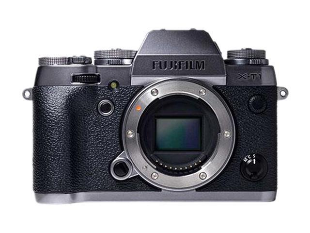 FUJIFILM X-T1 16442755 Graphite Silver 16.3 MP 3.0 1040K LCD Mirrorless Digital Camera - Body