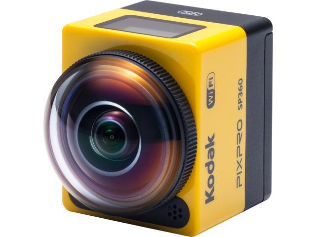 Kodak PIXPRO SP360 SP360-YL4 Yellow 16.38 MP 1" Action Camera - Aqua Pack