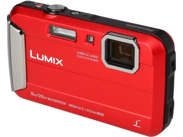 Panasonic Lumix DMC TS30 Digital Camera Red Newegg