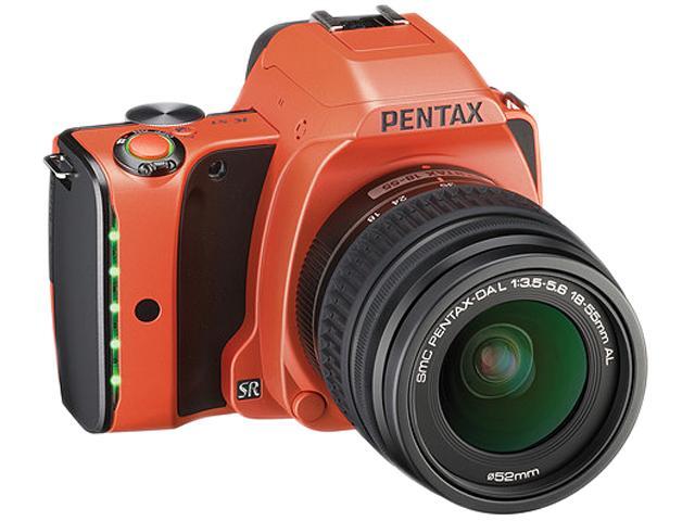 PENTAX K-S1 06580 Sunset Orange Digital SLR Camera w/ DA L 18-55mm Lens 