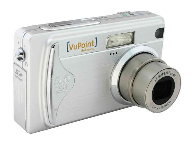 VuPoint DC-MP5341-VP Silver 5.0MP 3X Optical Zoom Digital