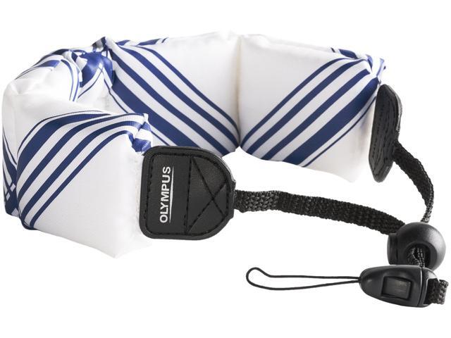 OLYMPUS 202590 Floating Wrist Strap (White/ Blue)