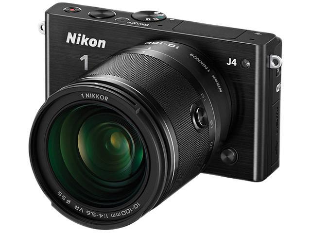 Nikon 1 J4 27705 Black Camera with 10-100mm lens 