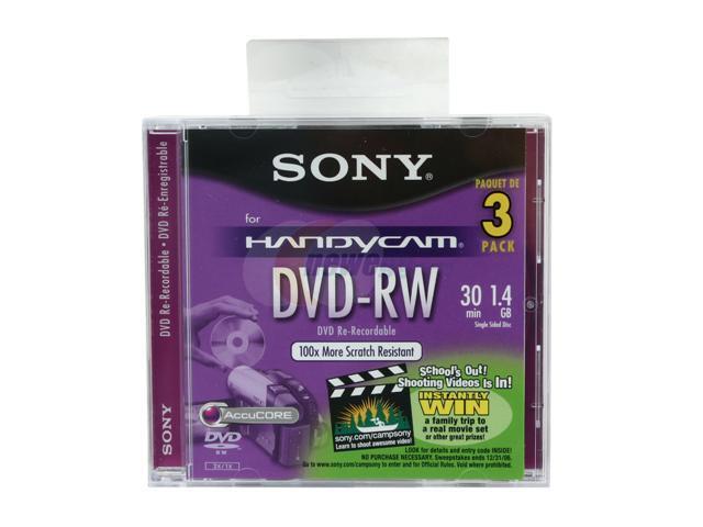 SONY 3DMW30L2H 8cm Rewritable DVD-RW for Camcorders