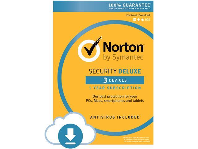 Symantec Norton Security Deluxe - 3 Device - Download - Newegg.com