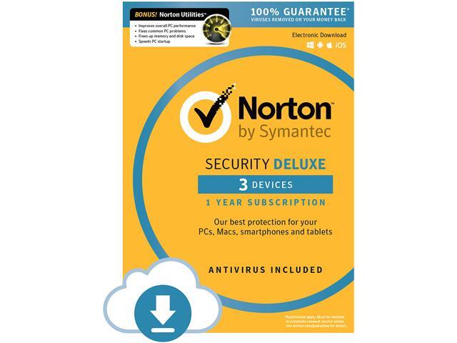 Symantec Norton Security - 3 Device + Utilities Bundle - Download 
