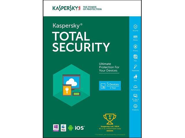 Kaspersky Total Security 5 Devices 1 Year - Download 