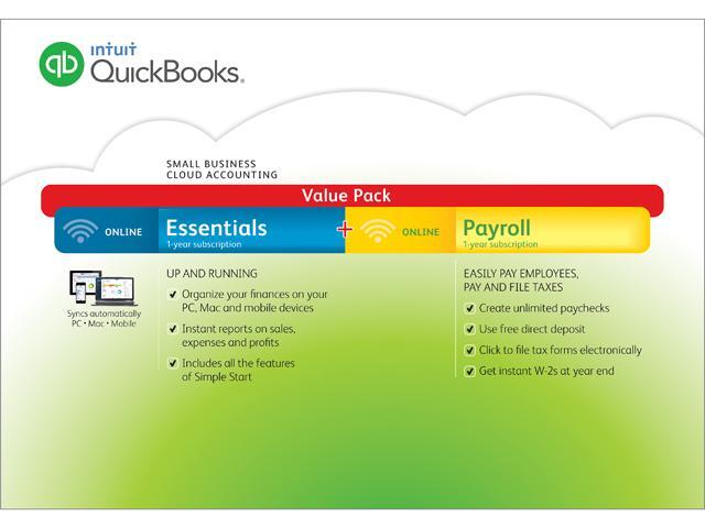 Intuit QuickBooks Online Essentials w/Payroll 2015 - Digital Delivery