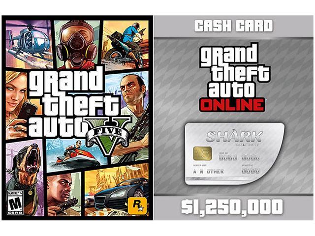 Grand Theft Auto V + Great White Shark Card [Online Game Code] 