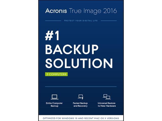 Acronis True Image 2016 - 3 Computer - Download 