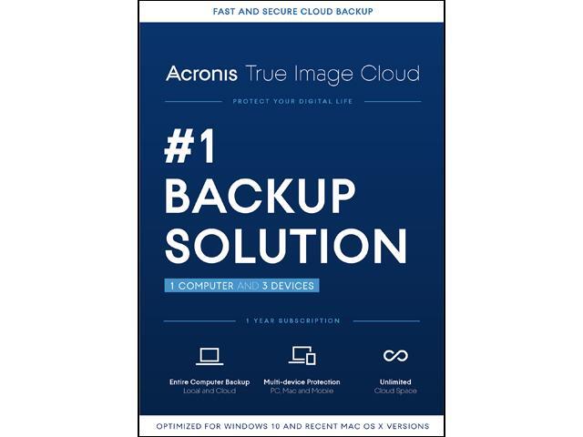 Acronis True Image Cloud - 1 Computer + 3 Devices - Download 