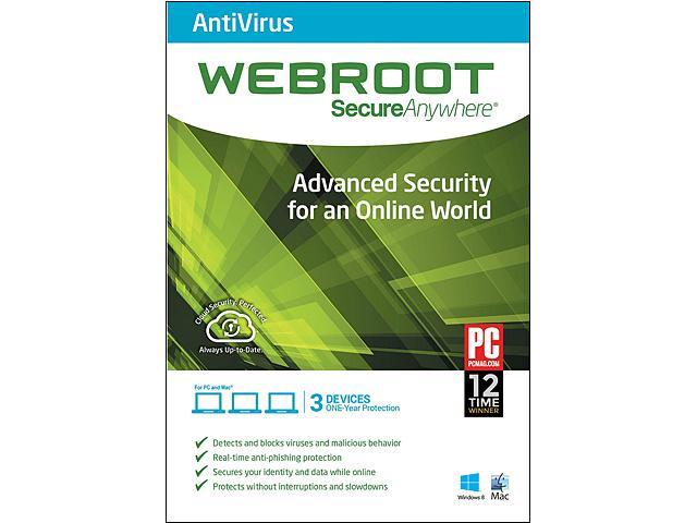 Webroot SecureAnywhere AntiVirus 2014 3 Devices - Download ...